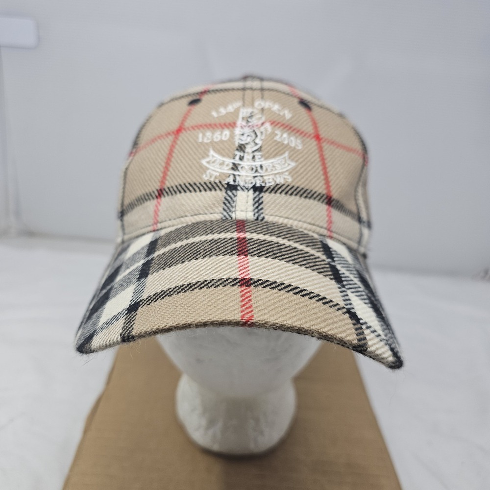 Classic Beige Plaid Cap